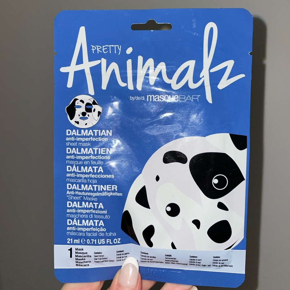 Animalz Dalmatian Sheet Mask - Black and White